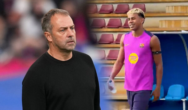 Hansi Flick Lamine Yamal FC Barcelona