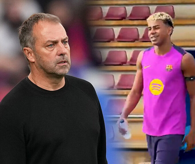 Hansi Flick Lamine Yamal FC Barcelona