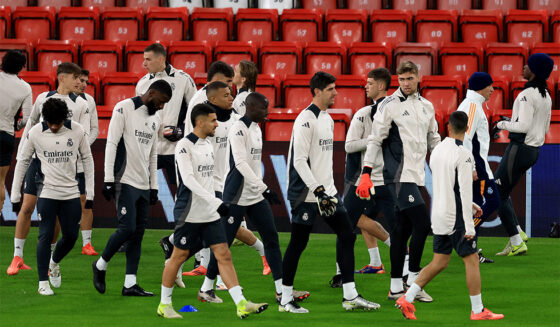 Real Madrid Training Liverpool