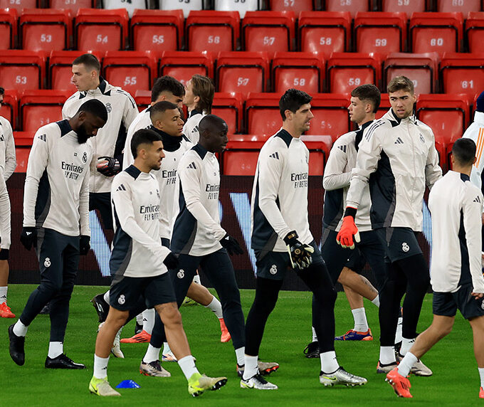 Real Madrid Training Liverpool