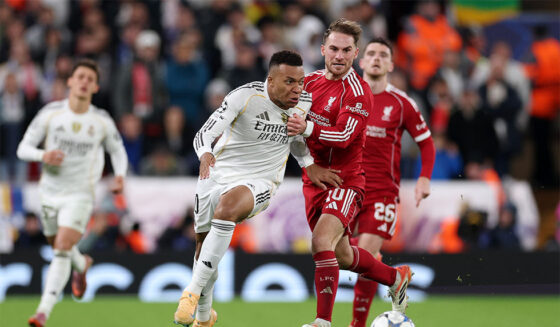 Kylian Mbappé Liverpool FC v Real Madrid C.F. - UEFA Champions League 2025/26 League Phase MD4